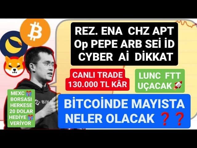 WHAT WILL HAPPEN IN BITCOIN IN MAY🚨OP REZ ENA CHZ APT PEPE ARB SEI ID CYBER Aİ ATTENTION🚨LUNC FTT WILL FLY