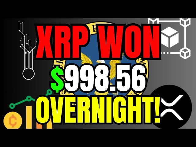 THE FINAL SEC RESPONSE TO RIPPLE!! (PLAN TO $998.56 OVERNIGHT) - RIPPLE XRP NEWS TODAY