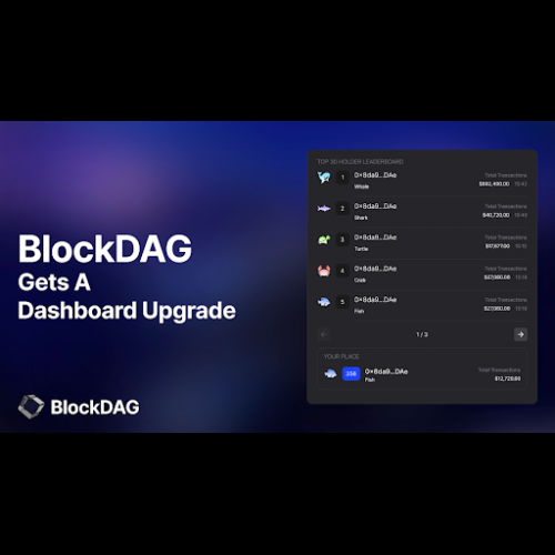BlockDAG 的 Dashing Dashboard 將預售推至 2,800 萬美元