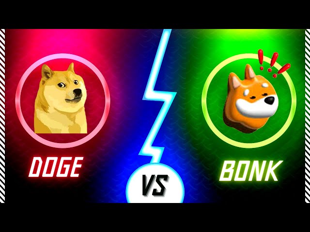 加密货币：谁赢了= DOGE vs BONK - 加密货币牛市竞赛 - 狗狗币还是 Bonk