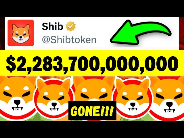 SHIBA INU: $2,283,700,000,000 GONE! Last Shib Whale warning! Shiba Inu Coin News Today!