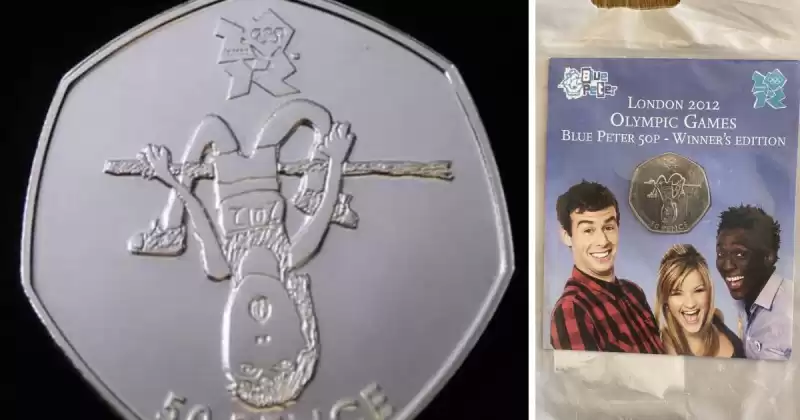 Blue Peter Coin : 런던 2012 올림픽보다 앞서 출시 된 희귀 한 £ 1 코인은 현재 수백 파운드에 판매됩니다.
