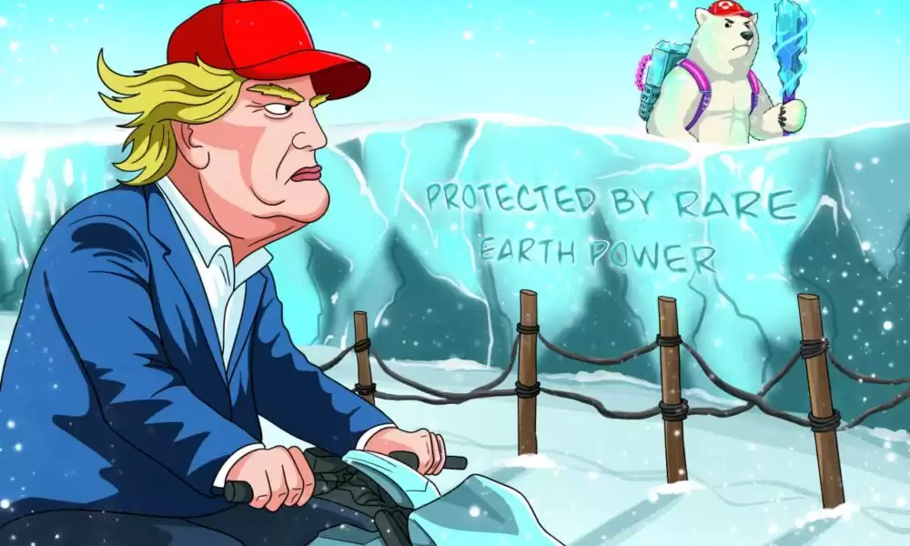 Nordo: The Polar Bear gegen Trump-eine von Geschichten angetriebene Memmünze