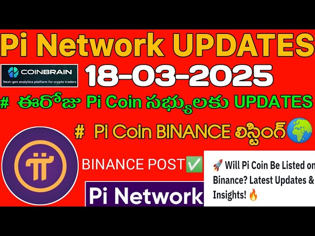 #Pinetwork Pi Coin Binance Listing 🌍 Binance Post✅ - Nouvelles mises à jour