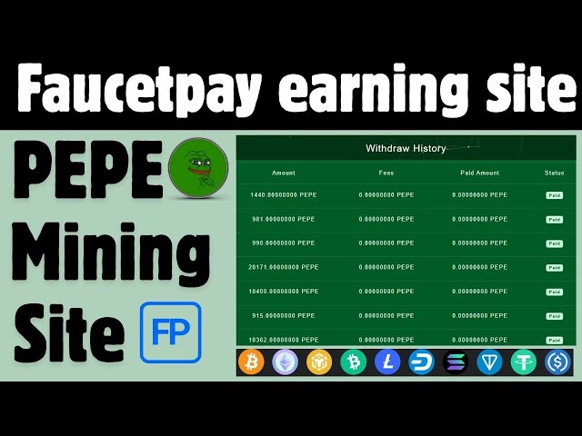 Free Pepe Mining Site - Mine Pepe Coin 즉시! 🐸💰 | 인스턴트 파 ucetpay 획득 사이트 #FreeBitCoin