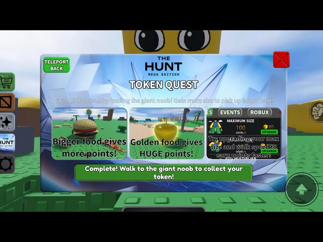 Eat the World에서 Hunt Mega Edition Token을 얻는 방법 (Roblox)