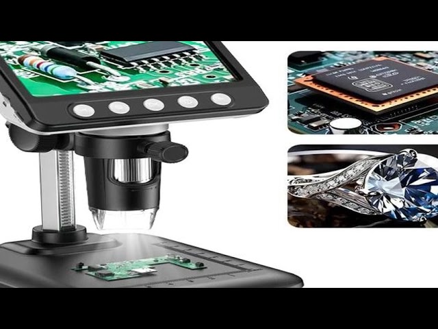 4.3 "IPSデジタル顕微鏡1600x拡大ズームビデオレコードコイン顕微鏡電子ソル