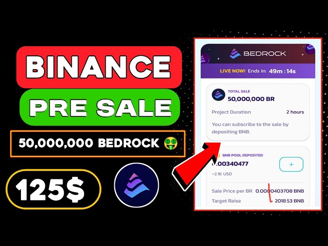 😱 40m $ Bedrock Ido Pre Vale Beldrock Token Generation Event TGE Offrande 🤑 BIMANCE web3 Airdrop 💰🤑