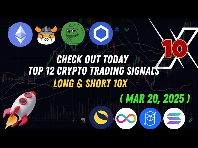 今天的前12個加密貨幣交易信號（長而短）10倍Pepe Coin，Ton Coin，Wif Coin，XRP MAR 20