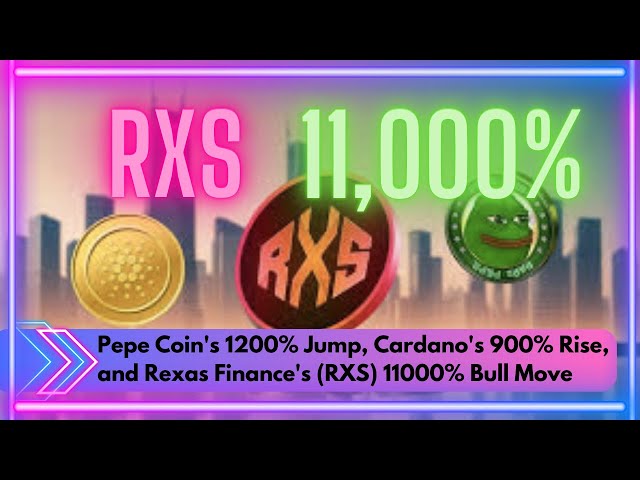 Pepe Coin의 1200% 점프, Cardano의 900% 상승 및 Rexas Finance 's (RXS) 11000% Bull Move