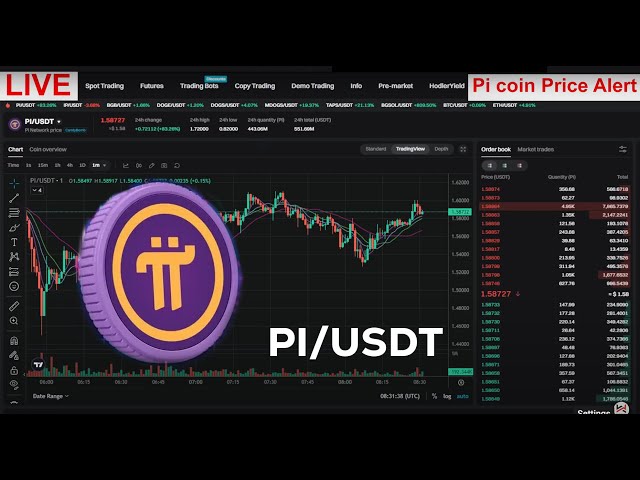 PI網絡價格實時交易信號| 24/7實時交易| pi活在bitget🚀