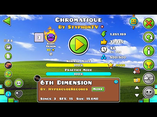 Geometry Dash - Chromatique by StyphonTV (Easy demon + coin) | EmilBatStorm