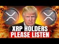 Morgen: Donald Trump hat angekündigt, dass sie 99 %der XRP -Münzversorgung verbrennen würden!