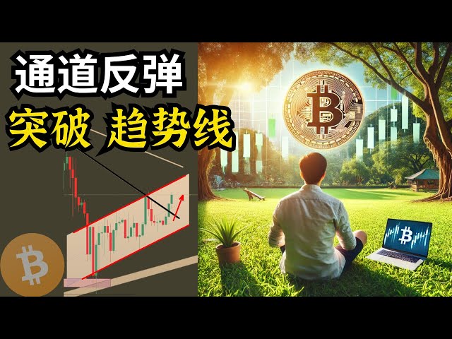 BTC 通道反彈，突破下降趨勢線。比特幣行情分析(BTC/ETH/比特幣/以太坊/bitcoin/ethereum行情分析)