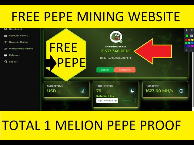 免費佩佩現場提取證明|最好的Pepe硬幣採礦網站|免費的模因硬幣挖掘網站