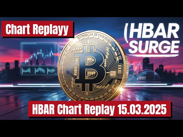 HBAR Crypto Coin Currency Chart Replay 15.03.2025。