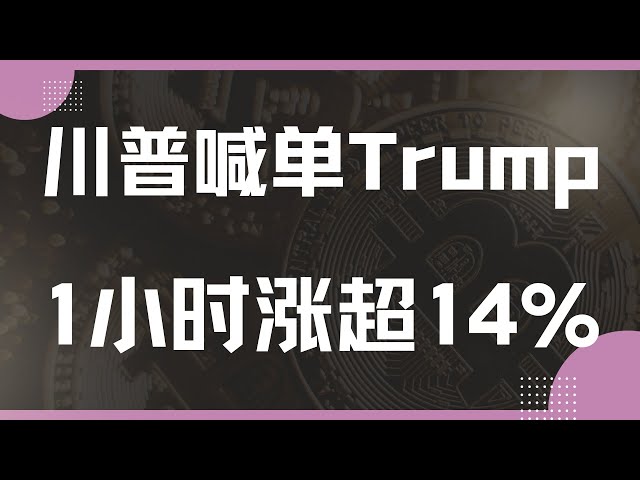 『數匯交易』-2025.3.24-川普喊單Trump幣，1小時漲超14%。