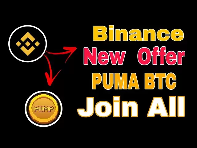 Binance New IDO Offer PUMA BTC coin Join All