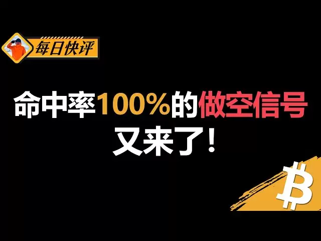 比特币做空信号再现！过去10次出现后全部回调，没有例外 | 技术分析 | 技术指标 | BITCOIN