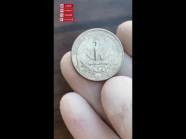 Quarter dollar worth big money #coin #currency #nickels #shorts old world pk