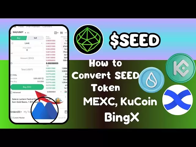 So verkaufen Sie Saatgut -Token am Austausch | Samenmünzen in USDT umwandeln