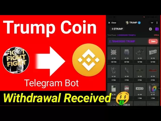 Trump Coin Mining Bot Retral Process | Trump Coin Telegram Bot | Trump Coin Telegram Mining Bot