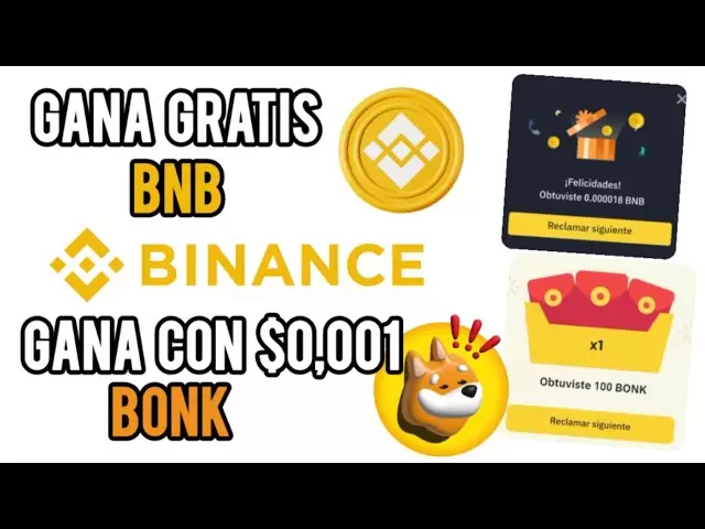 Binance | Free BNB and token bonk claims with investment minimum #binance #bnb #bonk #claim #free