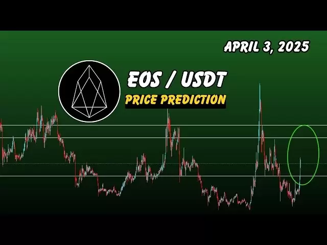 EOS硬幣價格預測今天，Bull本週運行？ 2025年4月3日