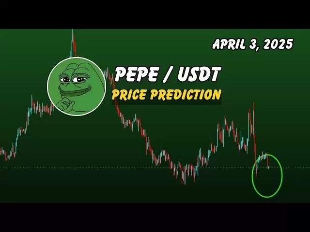 PEPE今天和下一個目標的價格預測| Pepe Crypto 2025年4月3日