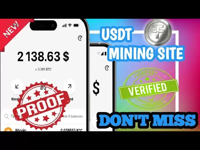 Site minier gratuit / USDT Mining Miner Retral / Gagnez GRATUIT USDT /
