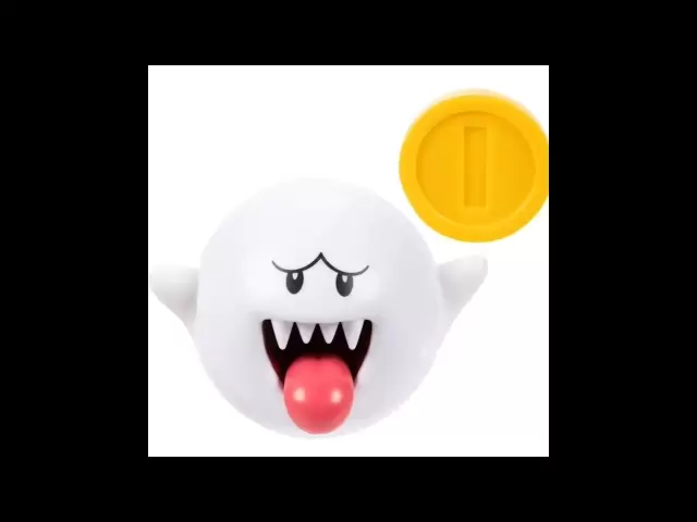 World of Nintendo Wave 41 Boo mit einer Münze 4-Zoll-Aktionsfigur