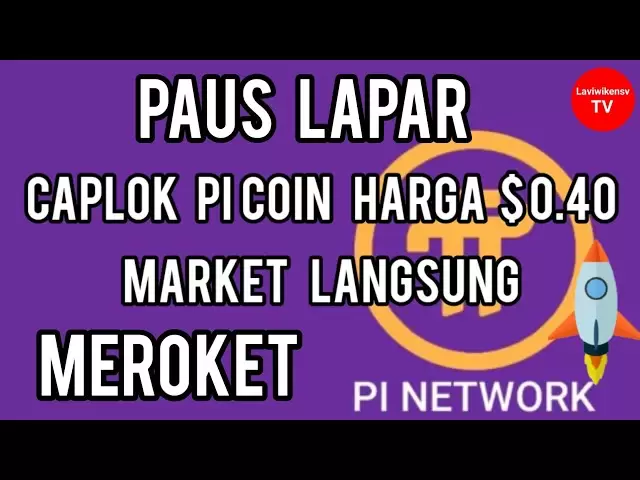 Caplok Pi Coin Pope價格$ 0.40市場立即飛漲.. !!!