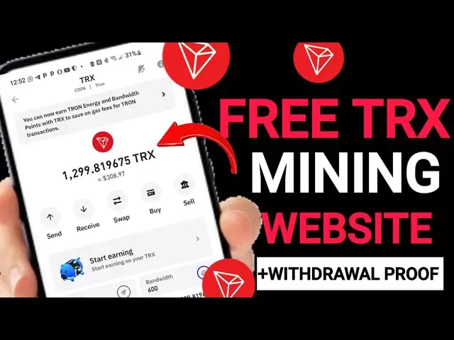 免费要求9.00 TRX硬币免费||无投资■■TRX采矿网站2025