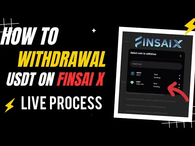 如何在FinsaiX💱||土壤最新更新|| Finsai Exchange || MFEV最新消息上提取USDT