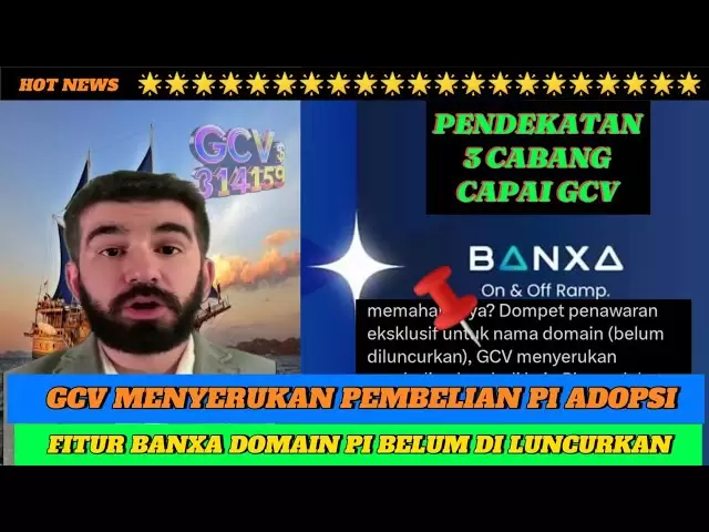PI网络更新！ GCV呼吁购买PI采用Banxa域Pi功能尚未启动！
