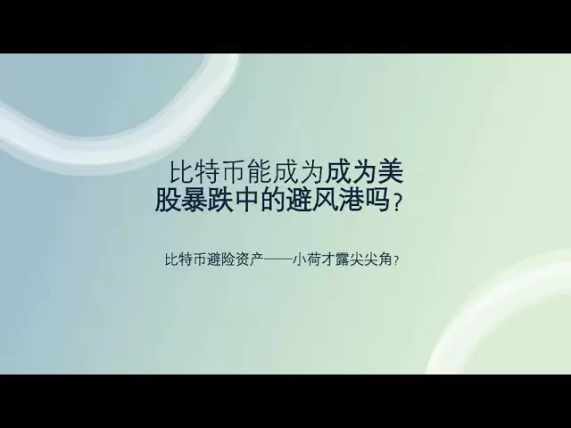 ビットコインは安全な在庫資産になることができますか？