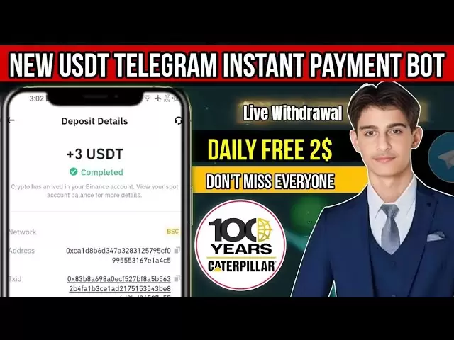 😱即时收入电报机器人| USDT赚取机器人|即时付款空调|最佳Airdrop 2025
