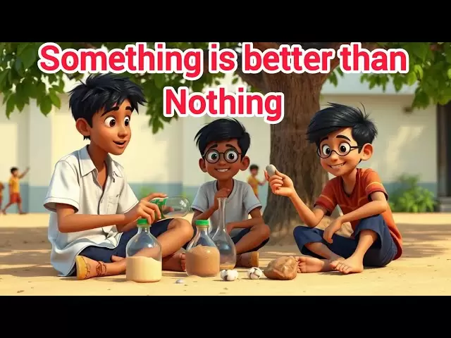 The story of One rupee coin | Something is better than nothing | English story