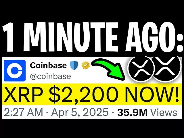 XRPリップル：Coinbaseは誤ってXRP価格を漏らします！ （2,200ドルの公正価値） - 今日のRipple XRPニュース