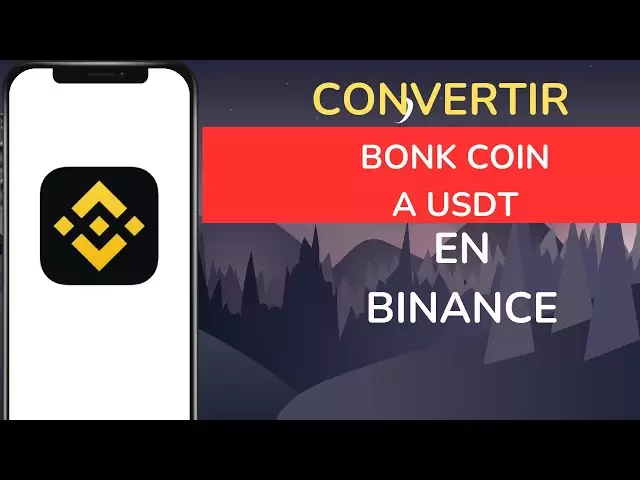 Binance에서 Bonk 코인을 USDT로 변환하는 방법