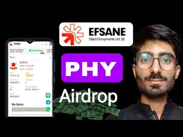 efsane空投戒断kaise kare || efsane airdrop phy doken