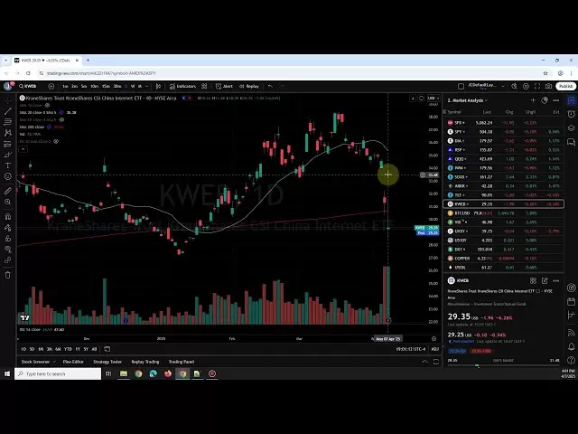 미국 주식의 시간 후 분석 : 스파이 DIA QQQ IWM 비트 코인 중국 주식 재무 채권/TLT VIX 20250407