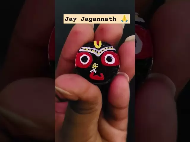 硬幣勳爵Jagannath的簡單藝術⭕‼ ⭕＃trunding #art #ytshorts #jagannathswami #shortvideo