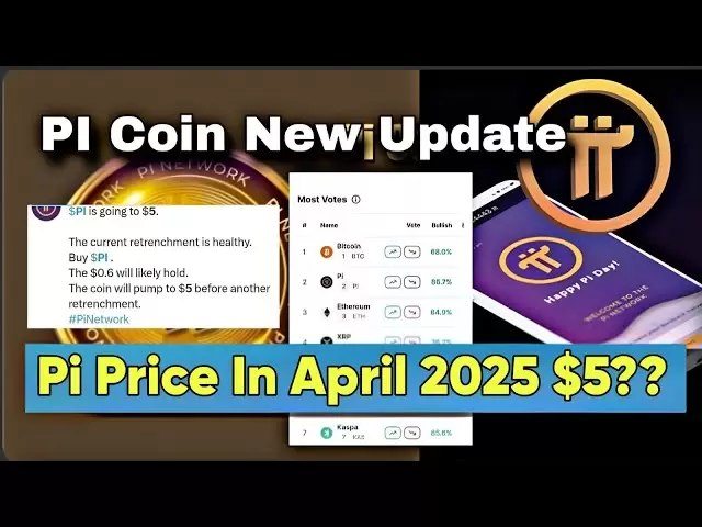 好消息💥PI網絡新更新L PI硬幣價格預測於2025年4月😱L1pi = $ 5？ 🤑🎉＃pinetwork