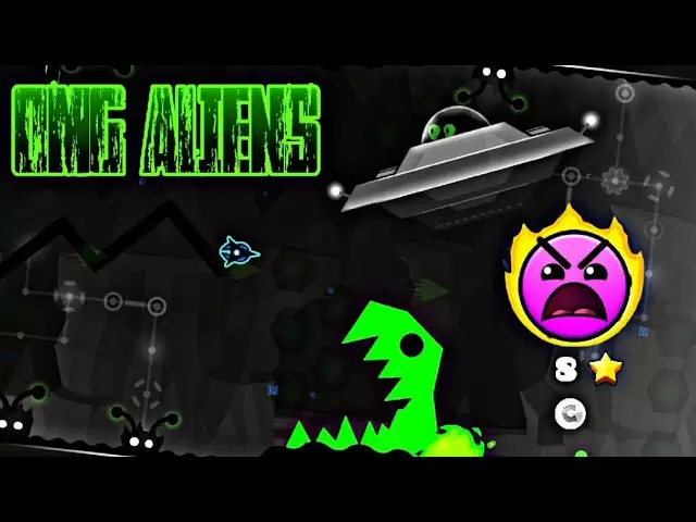 "Omg Aliens" von: Danzmen (1 Münze) - Geometrie Dash 2.11 | Davenport12 [GD]