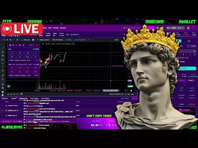 1 sol至100 sol挑戰🤑實時memecoin交易🤑！ axiom！ nova！錢包！ discord！