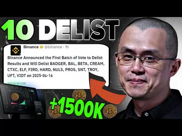 Binance 10 Münzdelist | Badger, Bal, Beta, Creme, CTXC, Elf, Firo, Hard, Binance Delist Preisvorhersage
