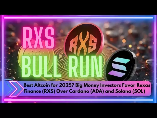 Big Money Investors Favor Rexas Finance (RXS) Over Cardano (ADA) and Solana (SOL)