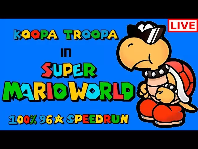 🐢Super Mario World Koopa Troopa 100% 96⭐️ + Coin [Ao Vivo]