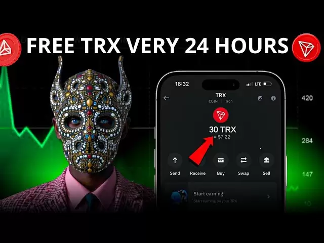 Kostenlose Tron -Bergbaustelle | Anspruch auf 30 TRX alle 24 Stunden | TRX Mining -Website
